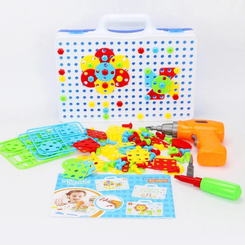 151 stücke Kinder Spielzeug Bohrer Puzzle Pädagogisches mode DIY Spielzeug X1K7 