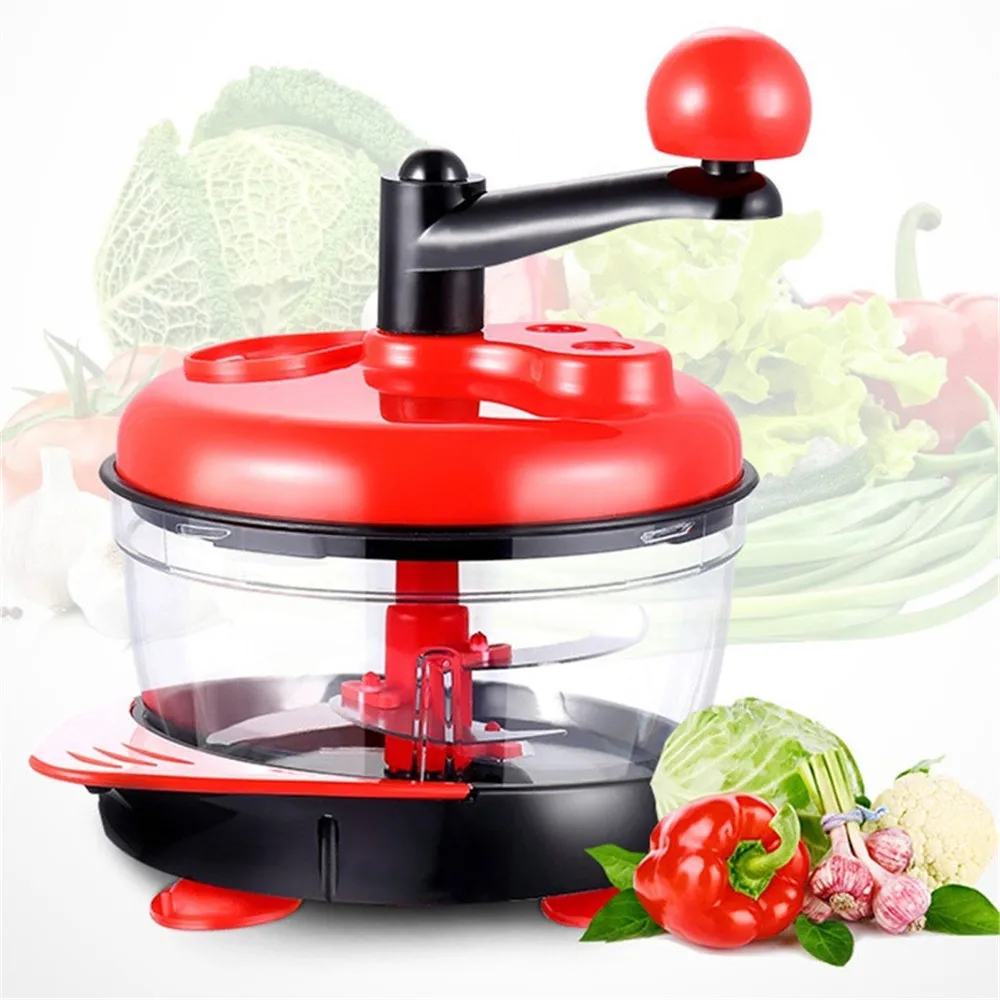 Multi-function home Cooking Device Shredder Dumpling Stuffing Mixer Manual Meat Grinder Egg White Separator 2L
