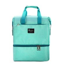 Мумия рюкзак детский Ланч еда Изолированные сумки модные однотонные большой емкости младенческой бутылки молока теплые термальные сумки MBG0458