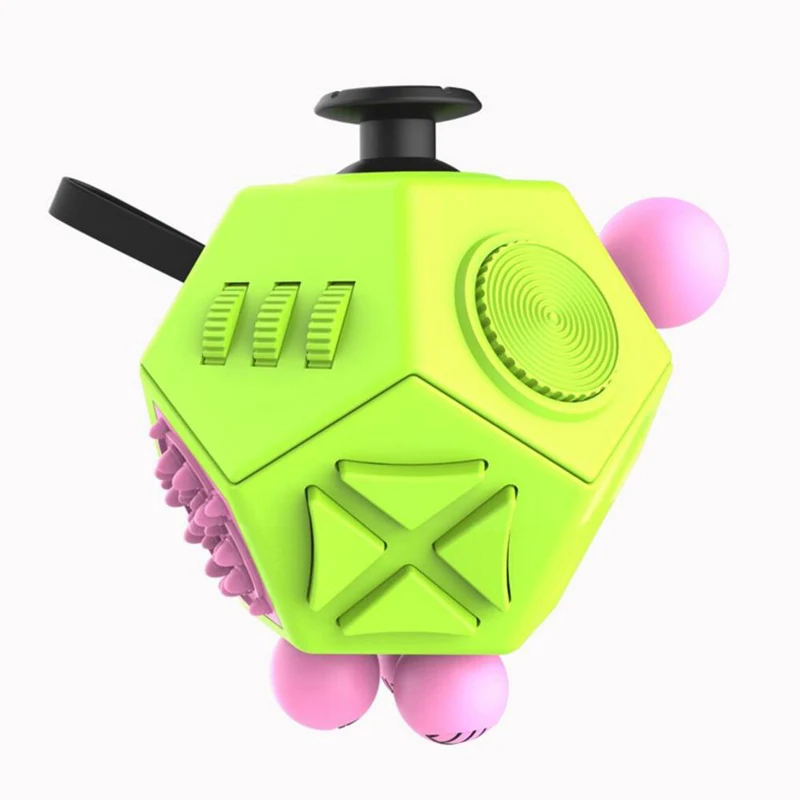 Антистресс куб игрушки - Цвет: L Green Pink
