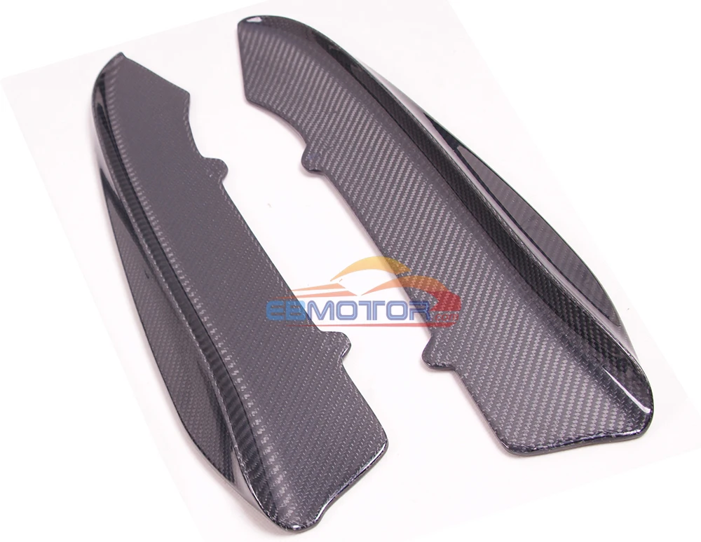 ebmotor-com Real Carbon fiber Rear Bumper Side Splitter Spoiler EXTENSIONS 1pair for BMW E92 E93 2D M3 Model 08-13 10