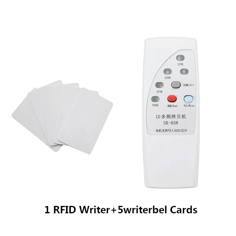 Ручной Считыватель Карт Rfid портативное устройство записи RFID 125 кГц карта Дубликатор с индикатором Дубликатор 4 частоты Rfid копировальный аппарат писатель