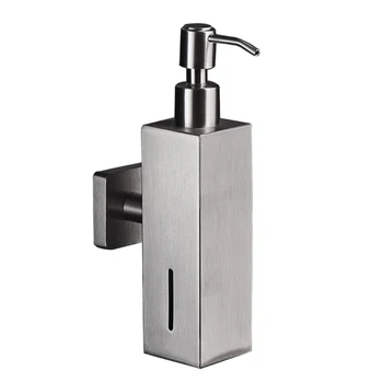 

Stainless Steel Soap Dispenser Bathroom Shampoo Wall Mounted Soap Dispenser F3MB
