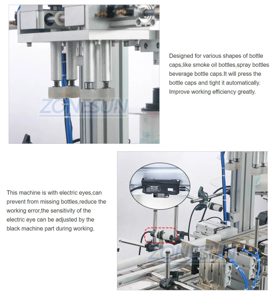 ZONESUN ZS-FAL180C6 Automatic Production Line Four Heads Paste Chocolate Showe Gel Jar Liquid Filling Capping And Labeling Machine