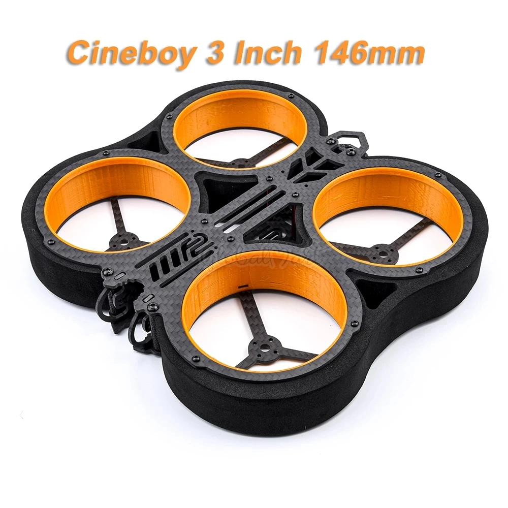 Новый комплект рамок UAV Cineboy 3 дюйма 146 мм Cinewhoop для радиоуправляемого дрона