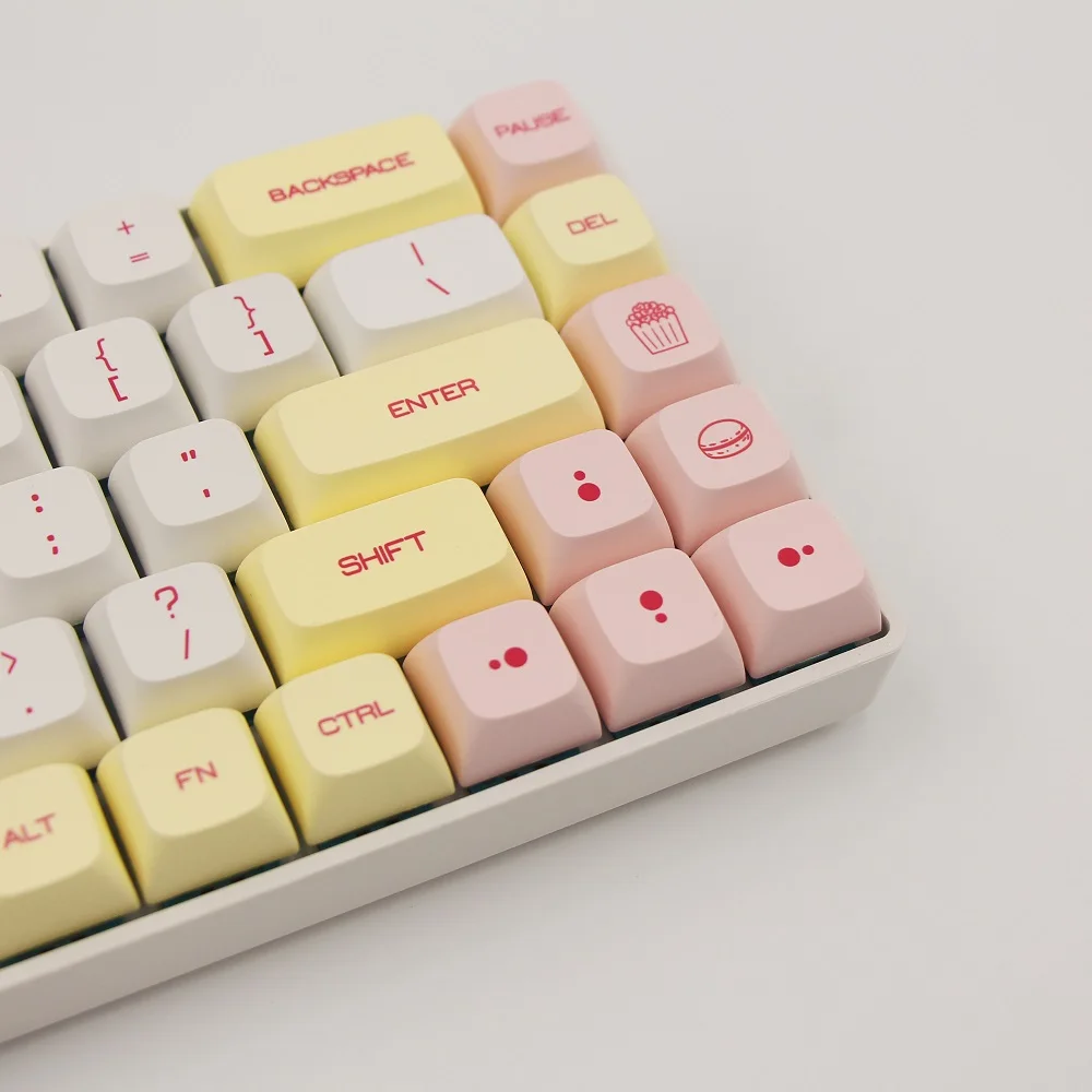 129 Key PBT Keycap DYE-SUB XDA Profile Macaron Keycap Theme  Personalized Minimalist Keycap For Mechanical Keyboard MX Switch