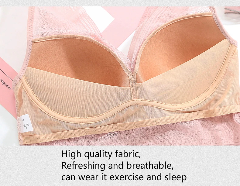 Deep V beauty нижнее белье для спины женское без стального кольца тонкий разрез сексуальный кружевной Собранный жилет бюстгальтер нижнее женское белье с бюстгальтером с мягкой чашкой