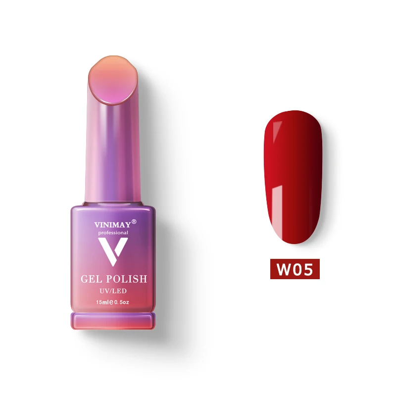 VINIMAY Горячая красный гель лак для ногтей vernis Полупостоянный УФ растворяемый Гель-лак для ногтей Гель-лак для маникюра гель для ногтей - Цвет: W05