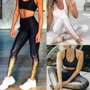 

2019 Newly Fashion Pupular Hot Sales Women Leggings Printed Slim Fit Breathable Quick Dry Cropped Pants for Fitness hh88