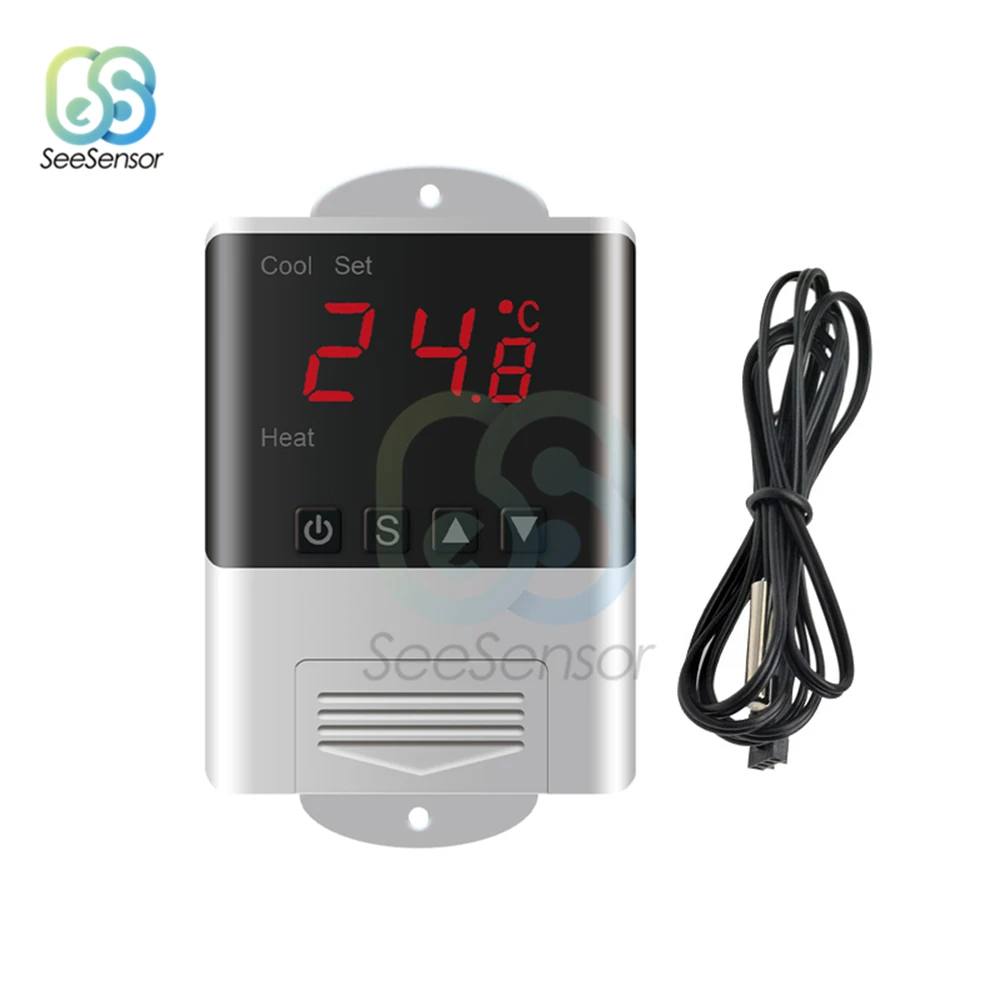 DTC1200 Intellligent температурный контроллер AC110V 220V светодиодный цифровой Термостат