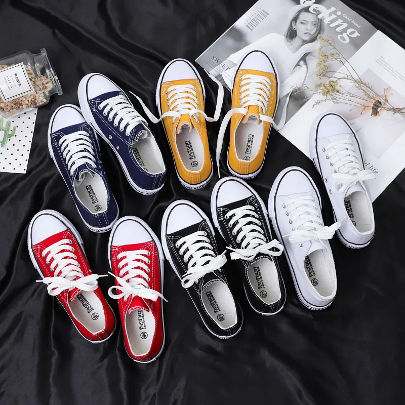 Deportes de las mujeres zapatos de otoño nuevo salvaje lienzo de estudiante zapatos de los hombres y mujeres pareja casual zapatos de tablero