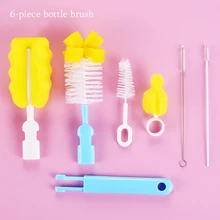 Набор кистей для бутылочек из шести экологически чистых кистей для бутылочек, набор из нескольких штук, дешево