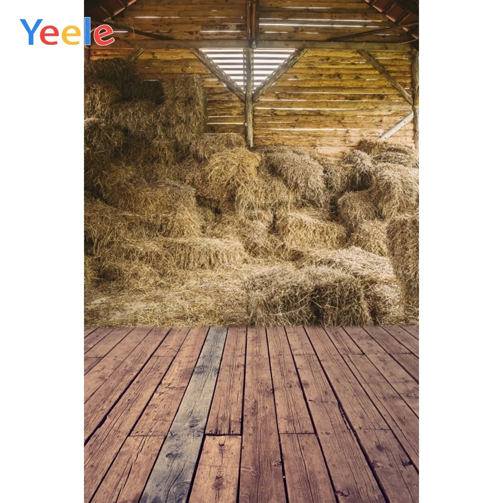 

Yeele Autumn Farm Barn Haystack Backdrop Newborn Baby Shower Kids Birthday Portrait Photography Background For Photo Studio