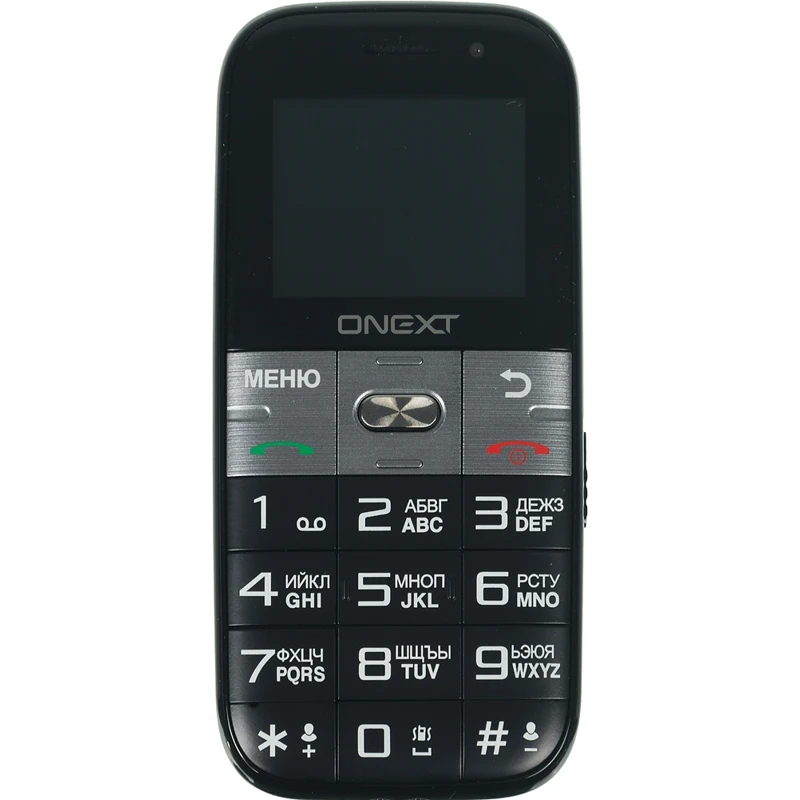 Мобильный телефон Onext Care-Phone 7 черный 2Sim 1.77" 128x160 0.03Mpix