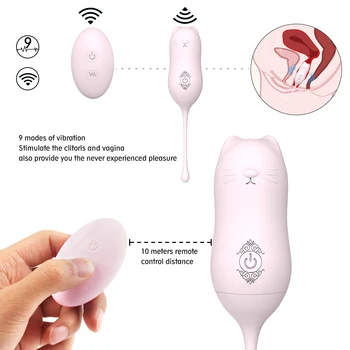 PHANXY Vaginal Kegel Chinese Ben Wa Vagina Kegal Balls for Women Remote Control Vibrating Vibrator Egg Geisha Ball for Women