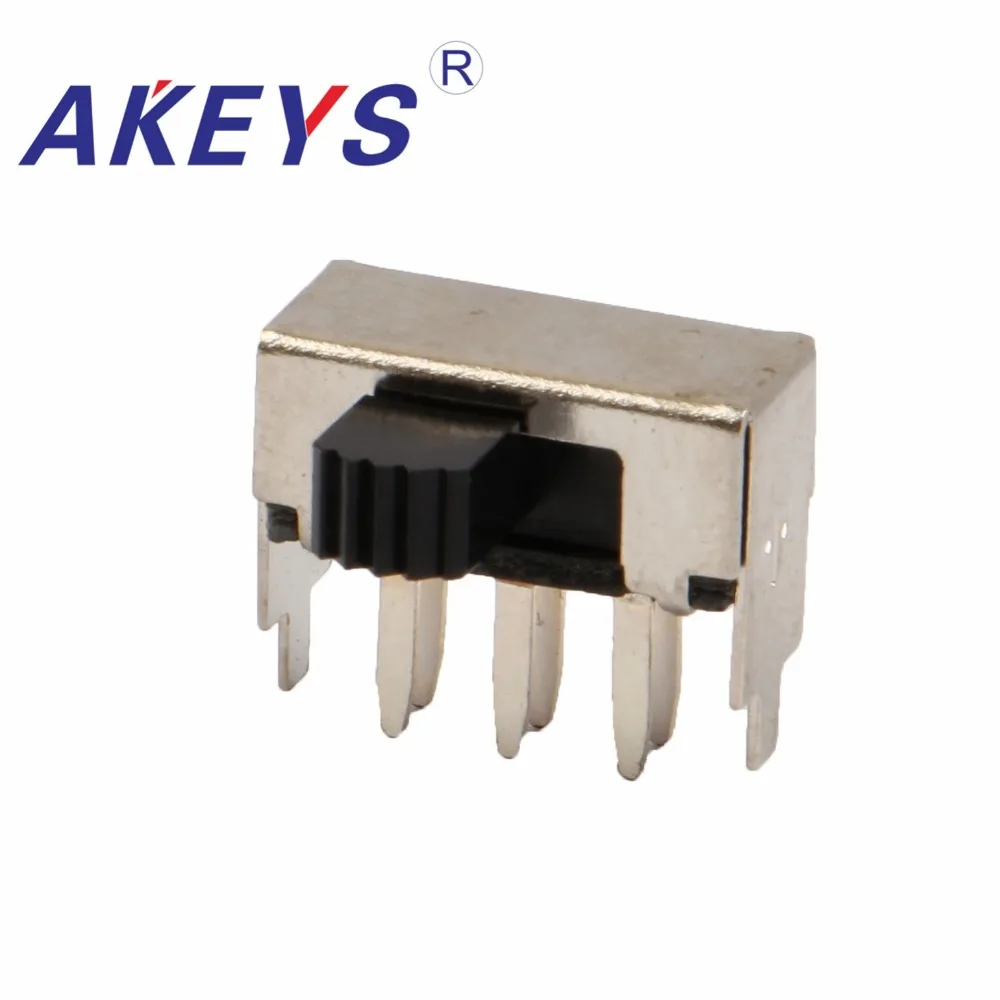 10 шт. SK-22F05 2P2T двухполюсная двойная ручка высоты 6 мм скользящий переключатель