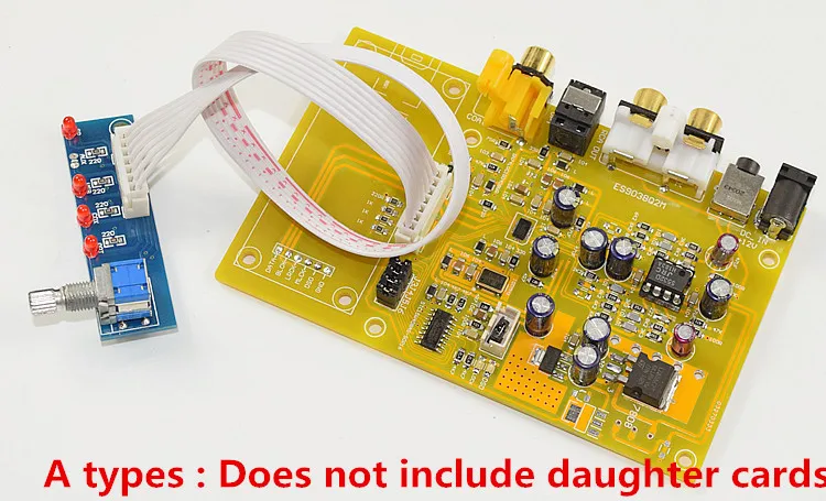 ES9038Q2M stereo mobile audio DAC decoder board Support Fiber Coaxial USB IIS 32-bit Input Three-way Convert XMOS-XU208 / SA9227