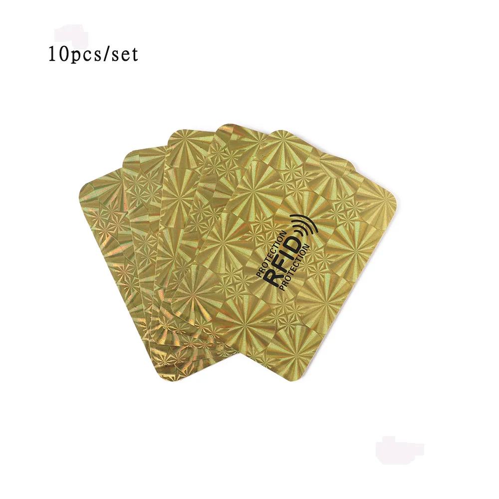 Style6-2 10 шт. Анти Rfid Блокировка ридер замок держатель для карт Id банковский чехол для карт Защита Алюминиевый металлический умный Противоугонный кредитный держатель для карт - Цвет: Style6-2