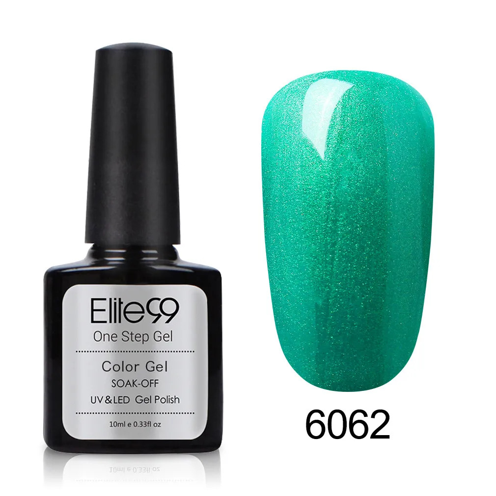 6062 Elite99 10 мл гель для ногтей one step Лаки без необходимы вещи наивысшего Базовое покрытие Гель-лак для ногтей 3 в 1 УФ гель для ногтей маникюр гель лак - Цвет: 6062