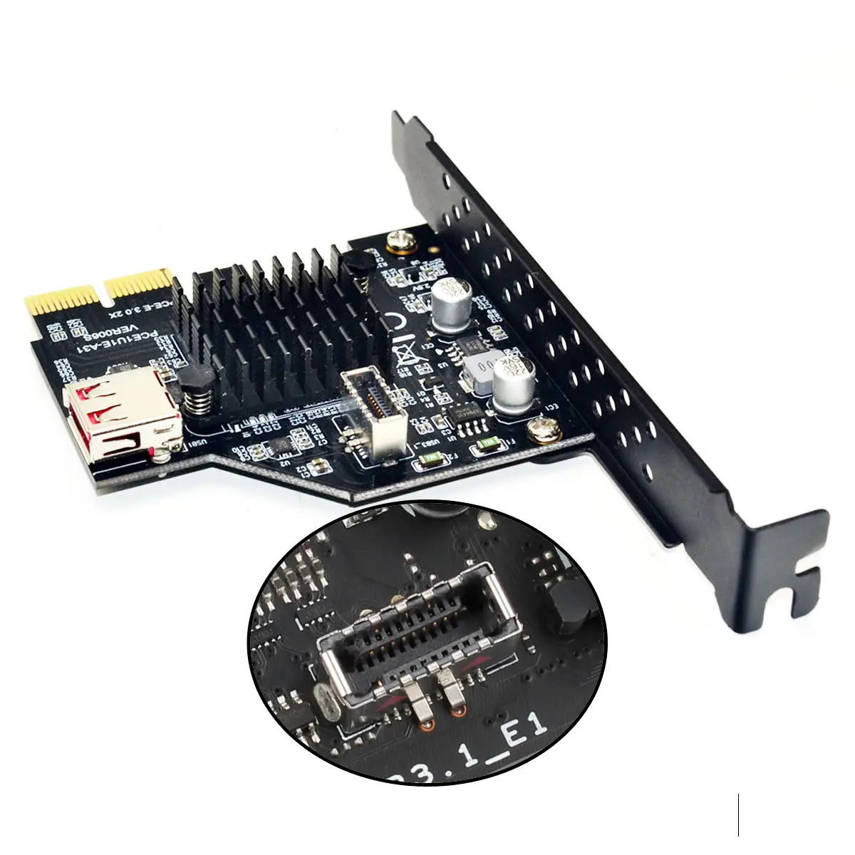 USB 2,0 и USB 3,1 Разъем передней панели для PCI-E Express Card Adapter для материнской платы