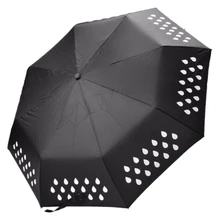 Tri-Сложите Зонтик, Подарочный зонтик воды обесцвечиваясь и не Зонты Цвет Зонт с изменяющимся в тех случаях, когда встречаются воды
