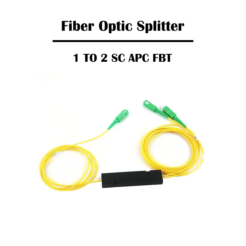 Оптоволоконный сплиттер от 1 до 2 SC APC FBT 2/5/10/20/30 шт./Партия 1x2 SM одномодовый