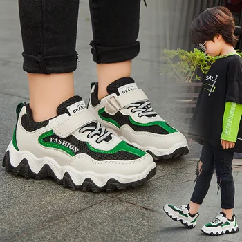 

Children Sport Shoes Spring Autumn New Fashion Breathable Kids Boys Net Shoes Girls Sneakers Baby Toddler Shoes black