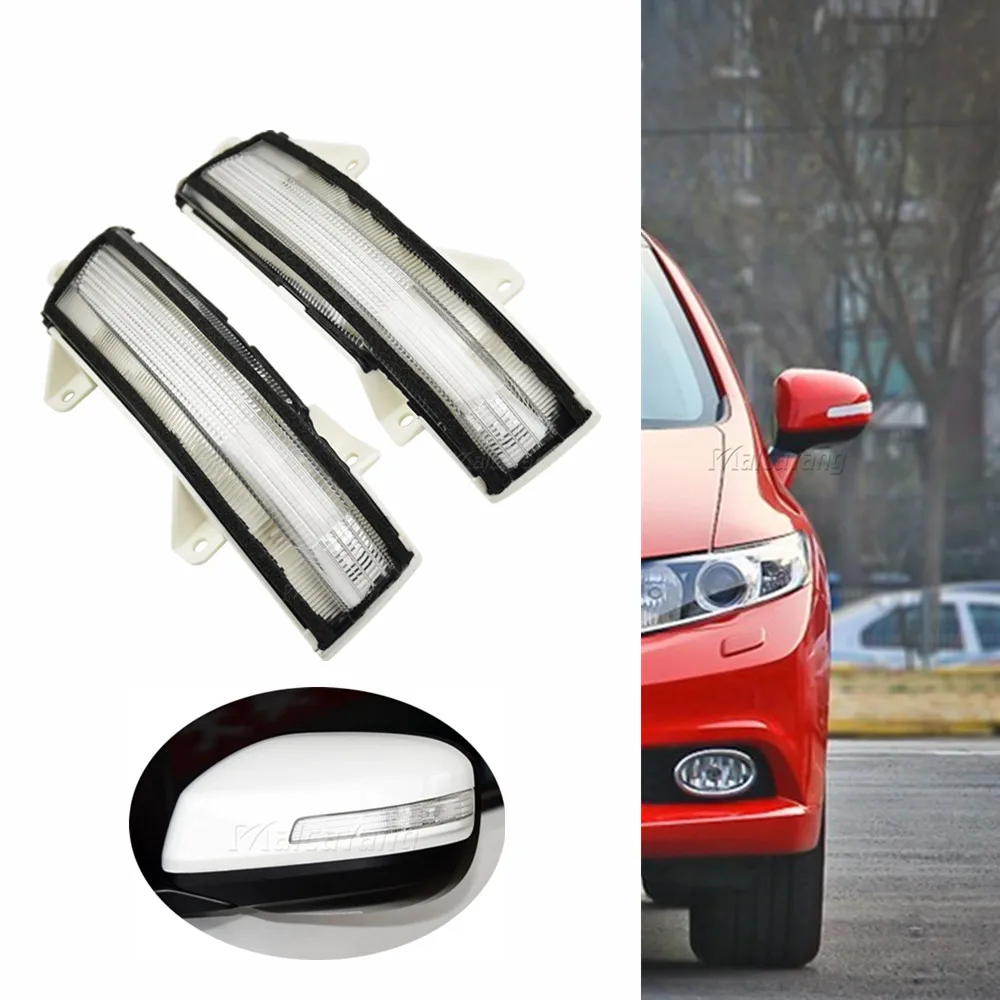 

LED Side Rearview Mirror Sequential Dynamic Turn Signal Light Blinker For Honda Civic 9th 11-15 Jade 14-16 Crider 13-17 City