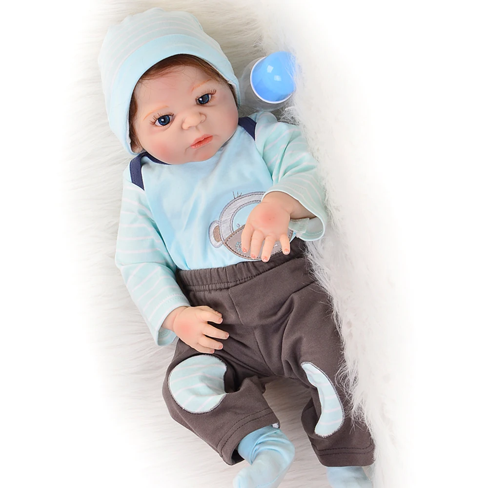 Reborn baby boy alive dolls настоящий силиконовый corpo 2" 57 см bebes reborn menino детские подарочные куклы Reborn младенцы