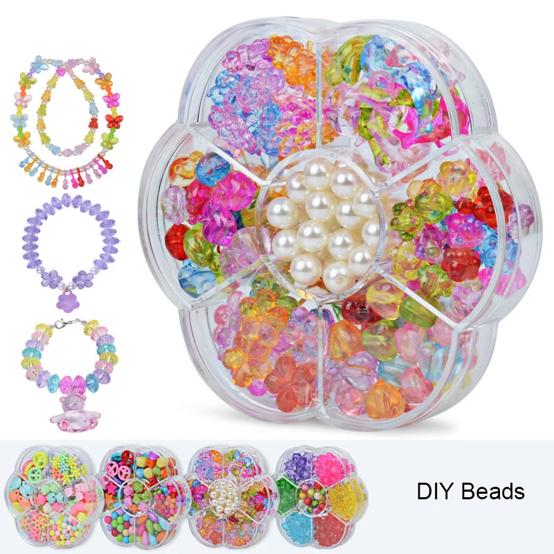 1Set-DIY-Colorful-Rainbow-Beads-Girls-Kids-Handmade-Accessories-Ornaments-DIY-Materials-Flower-Beads-Crystal-Pearls (2)
