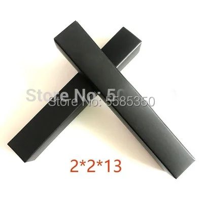 50/100pcs 2*2*13cm Cosmetic Black Blank Paper Packing Box of Lip Gloss Tube Empty Pack Containers Accessories | Красота и здоровье