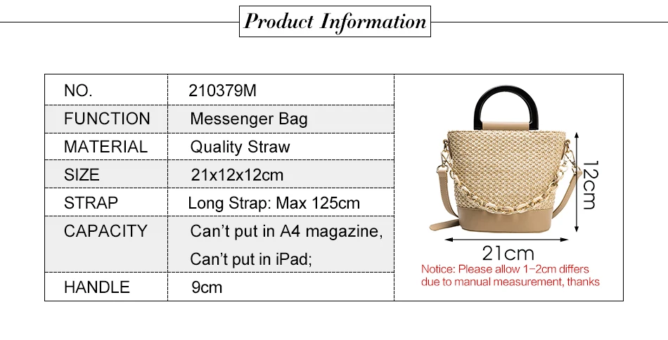 Elegant Women Tote Bucket Bag Summer New High-quality Straw Female Designer Handbag Retro Woven Travel Ladies Shoulder Bag