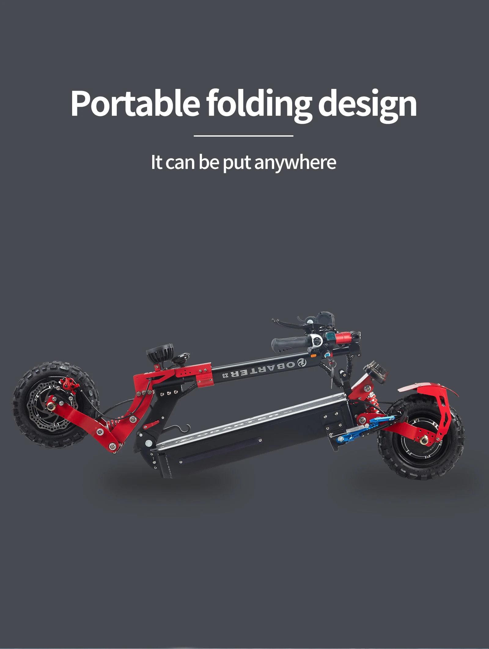 OBARTER X3 Electric Scooter 48V 2400W 11 Inch Tire Folding Electric Scooter  70KM/H Dual Motor Electric Motorcycle EU Warehouse - AliExpress Sports \u0026  Entertainment