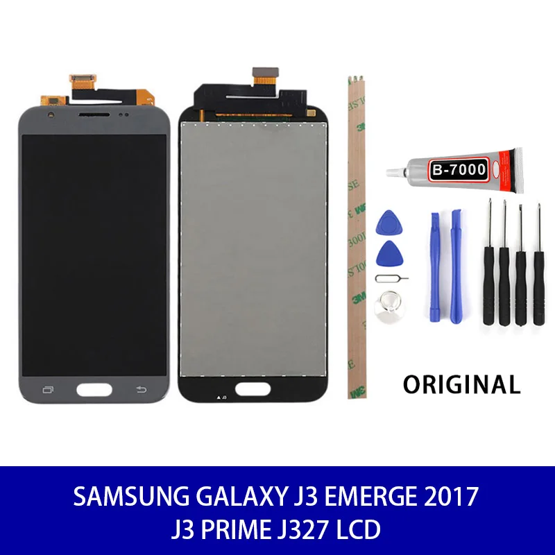 Оригинальный ЖК дисплей для Samsung Galaxy J3 Emerge 2017 Prime J327 сенсорный экран дигитайзер +
