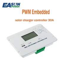 Источник питания Easun PWM 30A встроенный контроллер солнечного зарядного устройства 12V 24V Авто ЖК-дисплей Дисплей контроллер для автодомов Системы