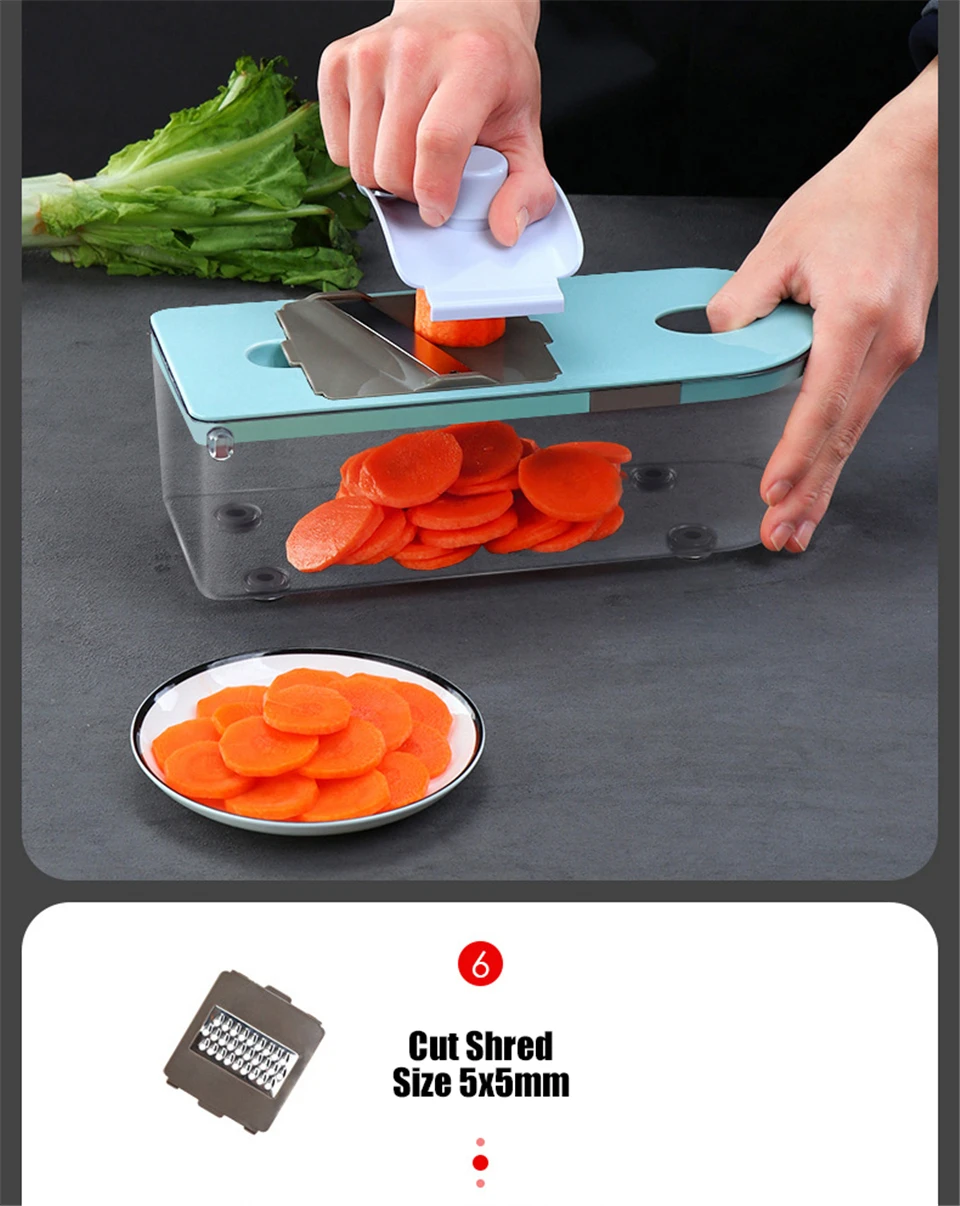 Несколько овощей измельчитель мандолина слайсер нож для еды, дикер Терка измельчитель без BPA Кухонные гаджеты инструменты и аксессуары