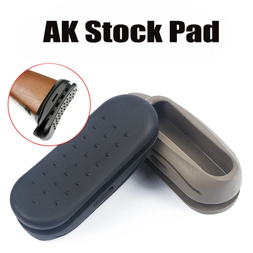 Tactical Shockproof Rubber AK Stock Pad AK47 Recoil BUTT Paintball