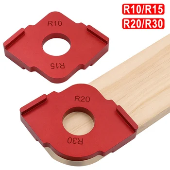 

2 Radius Jig Router Templates Aluminium Alloy Routing Rounded Corners Router Bit Templates for Woodworking R10/R15 R20/R30 VJ
