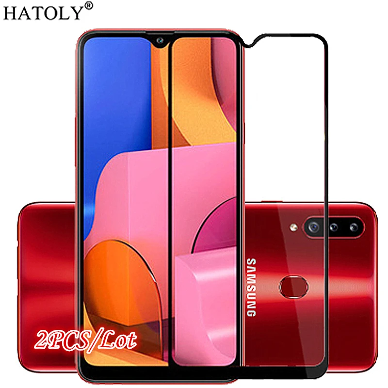 Закаленное стекло для Samsung Galaxy A20S защитная пленка экрана телефона клейкий чехол 2