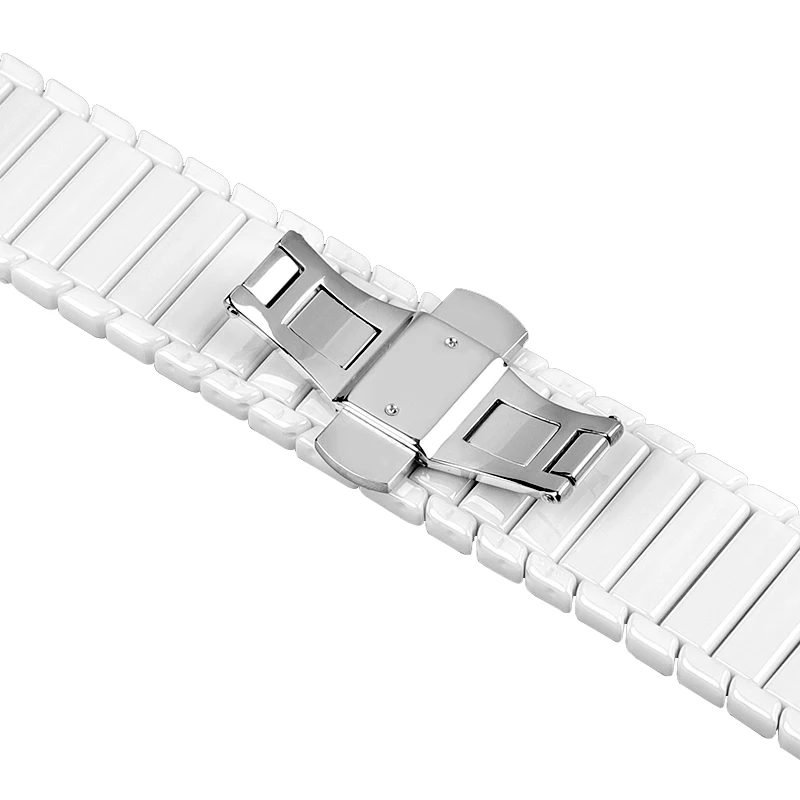 18мм Керамический ремешок для часов Для Huawei Talkband B5 Сменный ремешок для часов Huawei 1 / Withings Activite Керамический браслет Аксессуары - Цвет ремешка: Белый