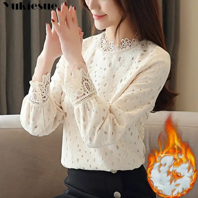 blusas con encajes 2019