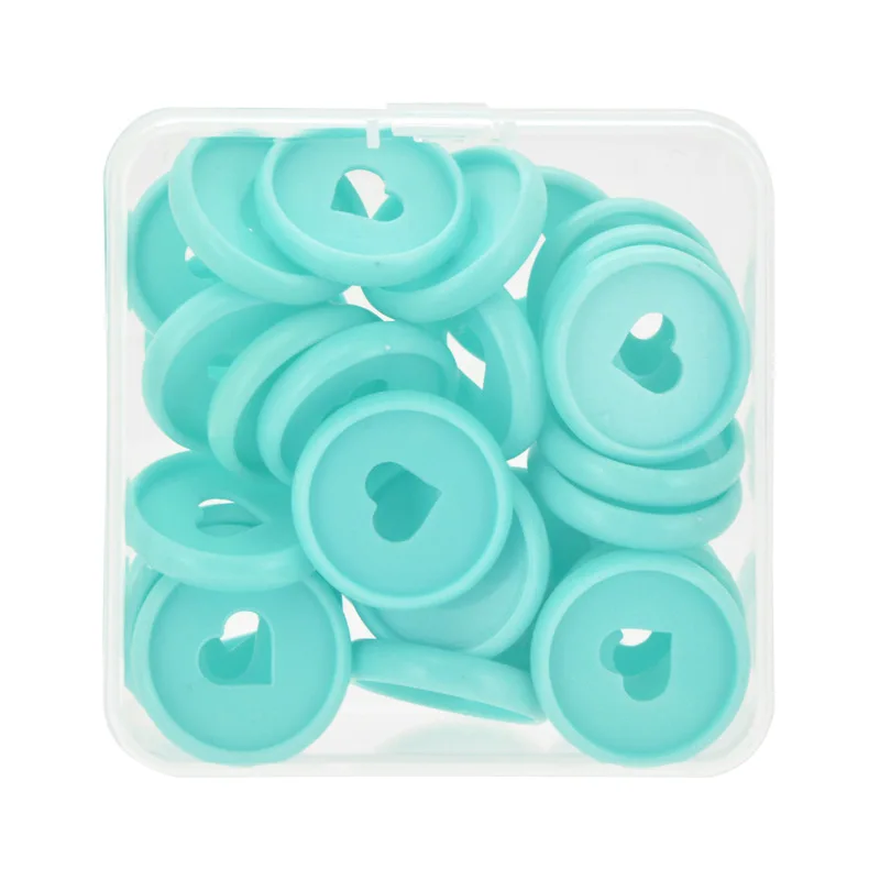 Mushroom Hole Binding Buckle Macarons Love Plastic Ring Loose-leaf Notebooks Planner Discs Discbound Binding 24/28/32mm