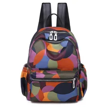 Летняя новая стильная женская сумка на плечо в Корейском стиле, модная оксфордская ткань с принтом, большой емкости, рюкзак от производителя Di