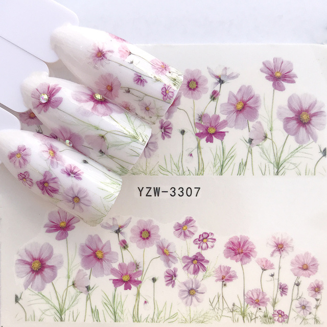 Sheet 2022 New Arrival Summer Beach Water Decal Xmas Sticker For Nail Pattern Painting Wrap Paper Foil Tip Tattoo Manicure