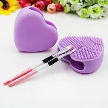 Волшебный силиконовый коврик для очистки кистей, косметическая кисть для мытья макияжа, кисти для бровей, чистящая подушечка, скребок, доска для макияжа, инструмент для очистки