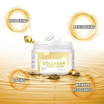 

Collagen Face Cream Lifting Firming Cream Hyaluronic Acid Moisturizing Anti Wrinkle Whitening Day Cream Korean Skin Care