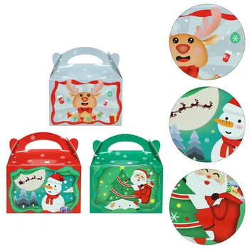 

12 Pcs Handheld Candy Box Christmas Storage Box for Snack Party Home