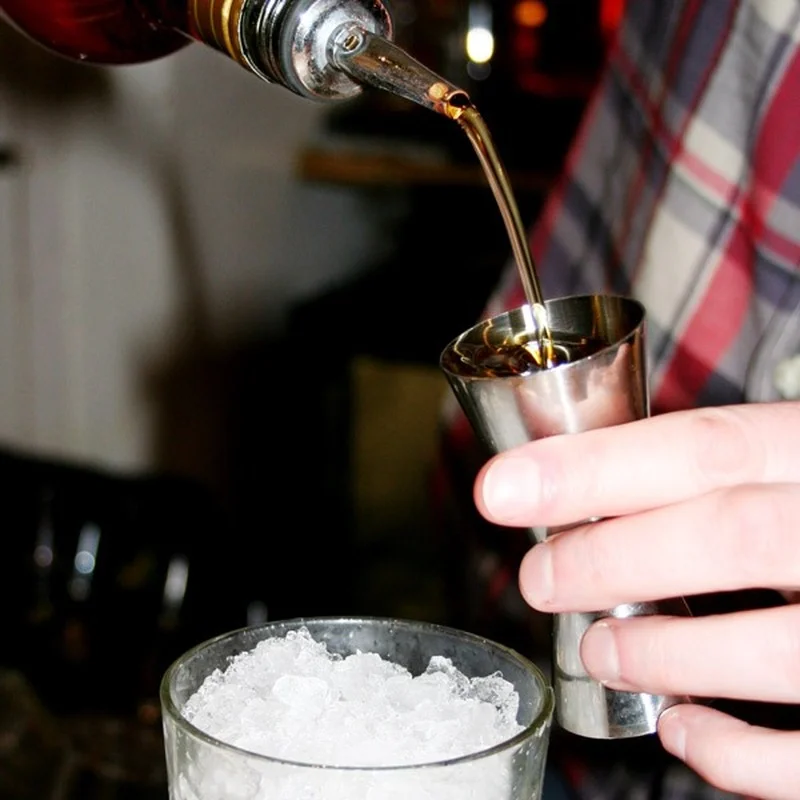 Stainless Steel Cocktail Measuring Jigger Double Jigger Measure Shot Drink Spirit Measure Cup Bar Accessories Bar Tools