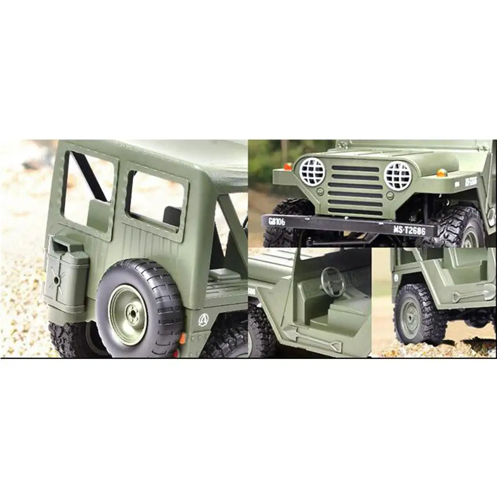 BG1522 4WD Off-road 1:14 Full-scale RC Climbing Car 2.4G Remote Control Car Charging