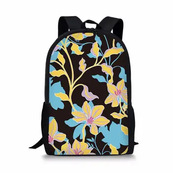 

2020 fashion custom flower print youth school bag boy girl travel backpack student school bag laptop bag men's ladies backpack